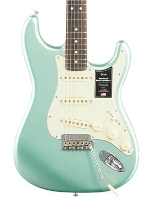Fender American Pro II Stratocaster Rosewood Mystic Surf Green w/Case Body View